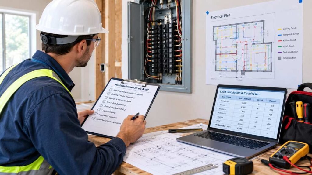 smart home installation Pre-Installation Circuit Check
