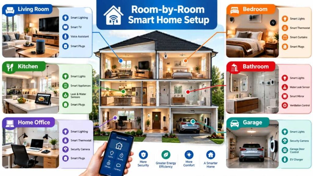 smart home installation Room-by-Room Setup Strategy