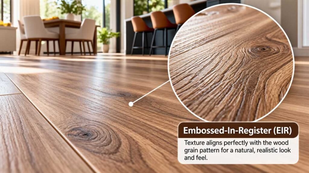 luxury vinyl flooring wood grain texture