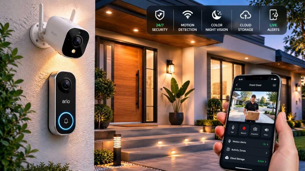 Smart security camera and best smart home devices at the front door