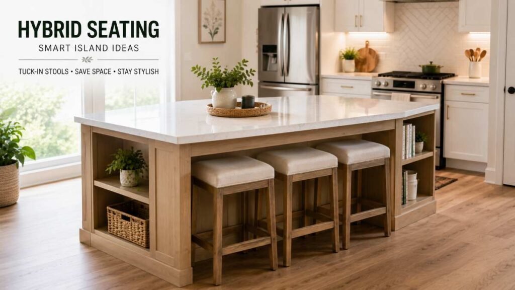Breakfast bar hybrid Small Kitchen Island Ideas