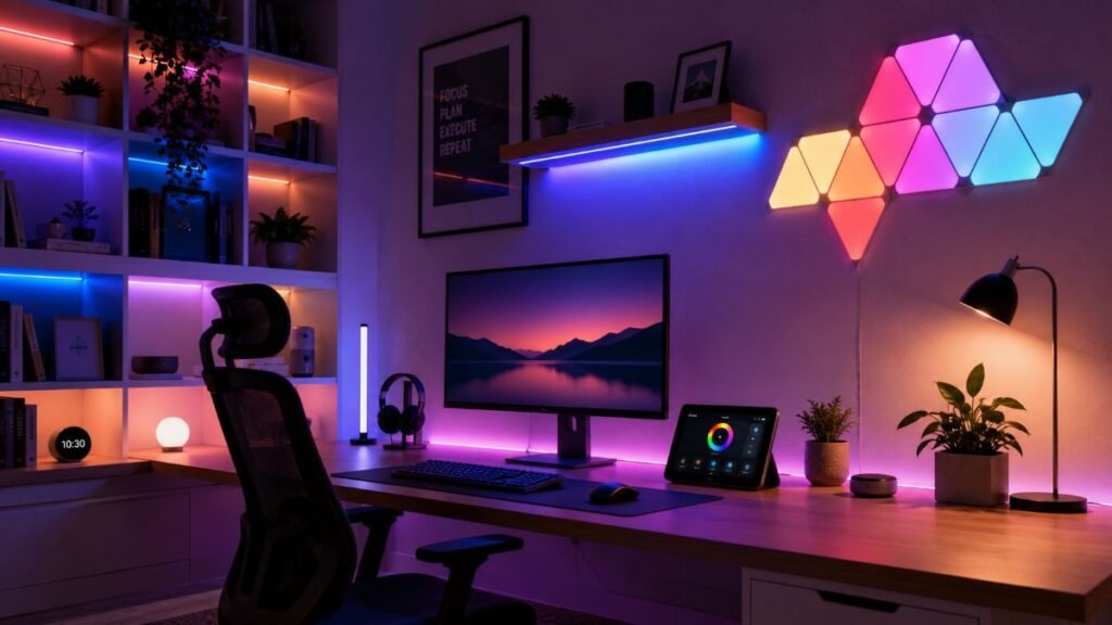 Smart LED lighting panels used as best smart home devices