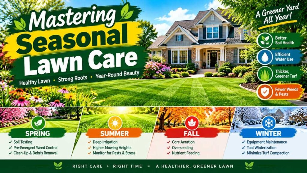 Beautifully maintained front yard reflecting expert lawn care.