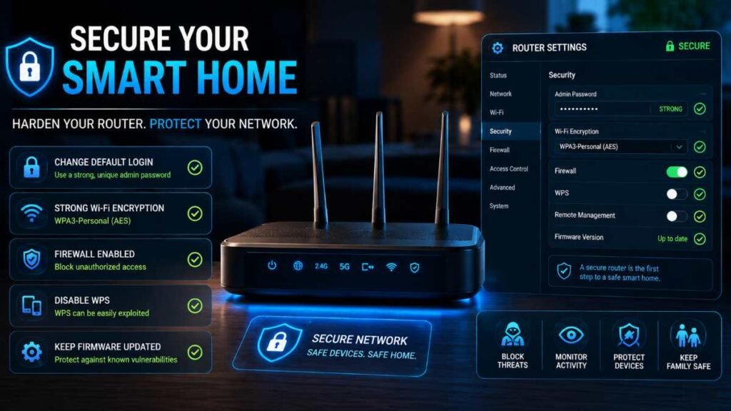 Hardening router admin panels for smart home cybersecurity