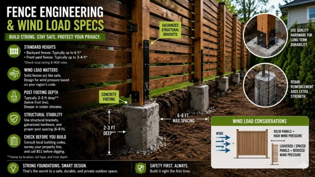 Practical outdoor screening ideas require solid concrete footings and adherence to local zoning laws.