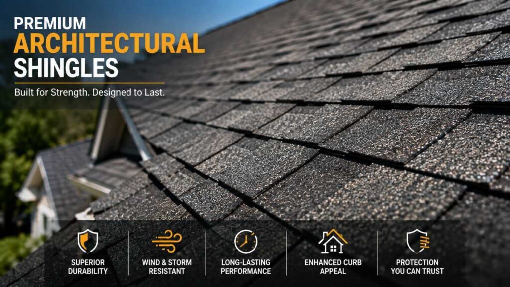 High quality shingles featured in roof repair guide