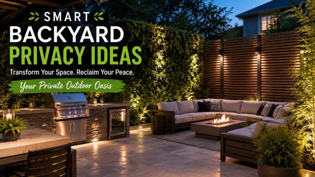 Transform your outdoor space using creative backyard privacy ideas for a secluded patio oasis