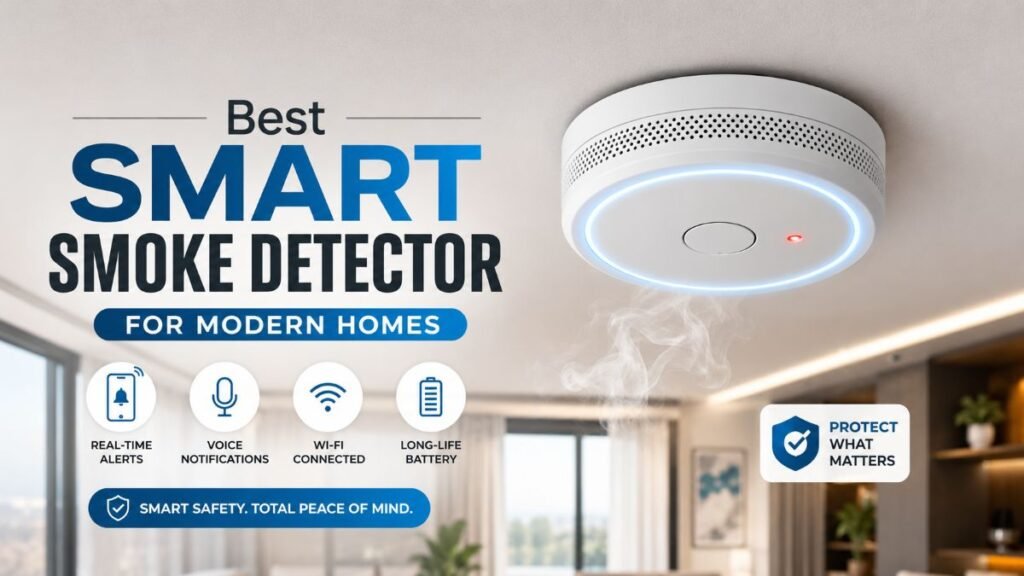 Modern ceiling mounted alarm answering which smart smoke detector is best