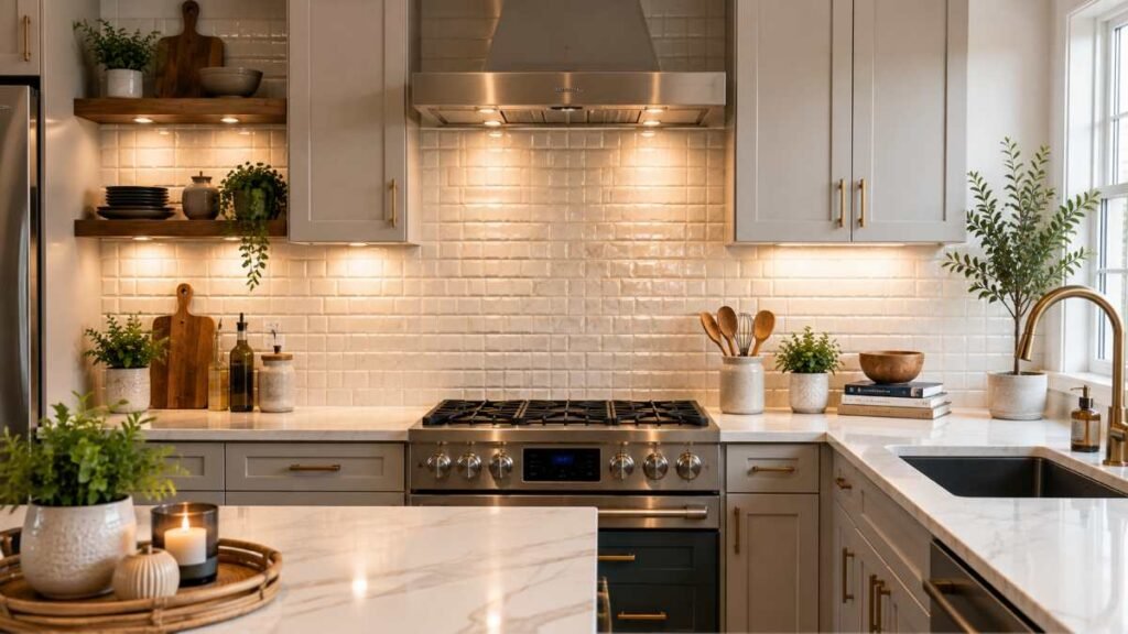 Finished Kitchen Backsplas h Ideas Design