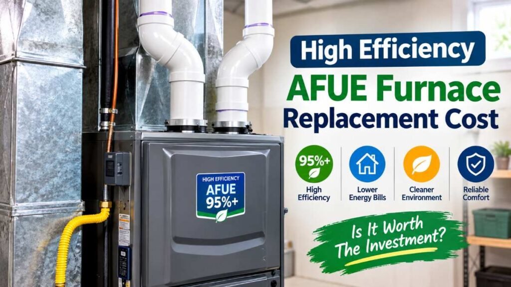 High-efficiency AFUE rating impact on overall furnace replacement cost
