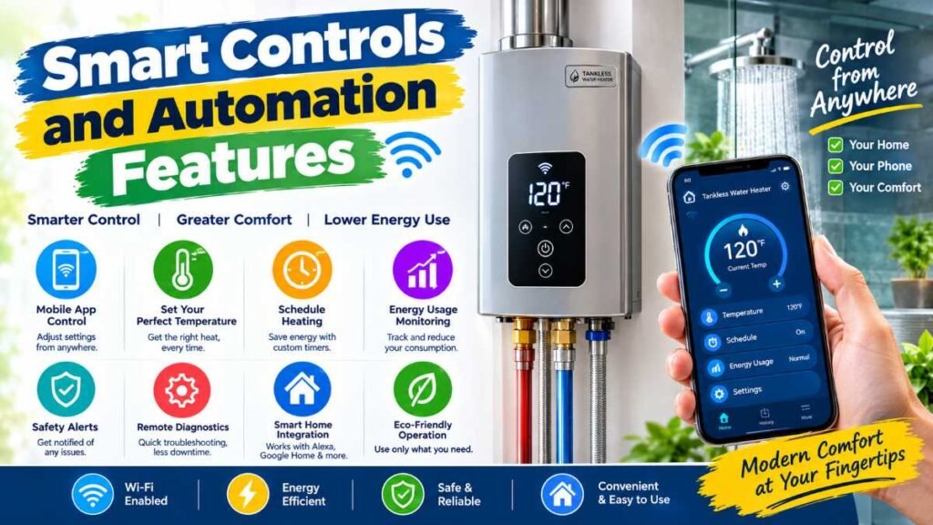 Smart home controls in Tankless Water Heater Guide