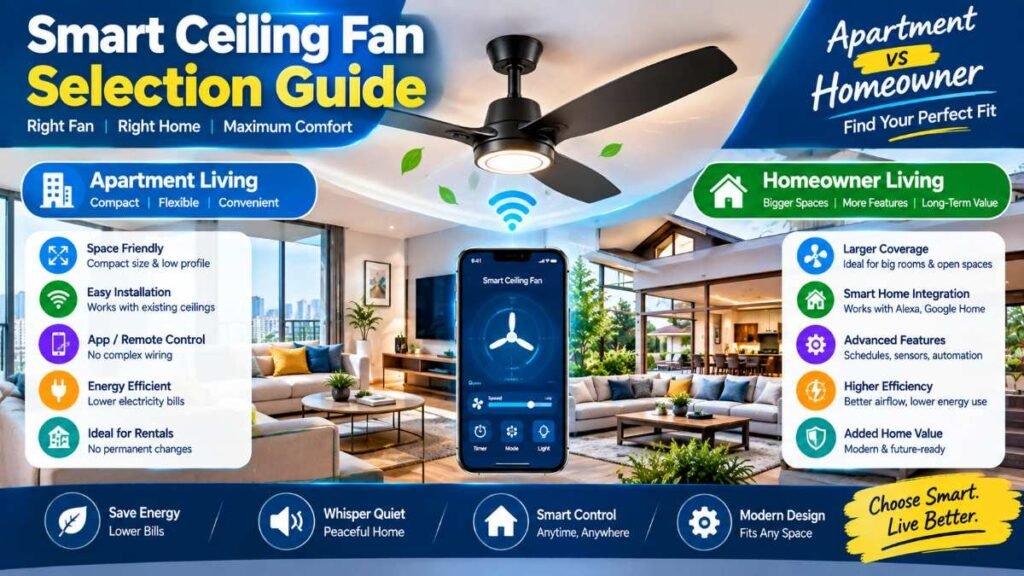 Decision framework for selecting the best smart ceiling fan
