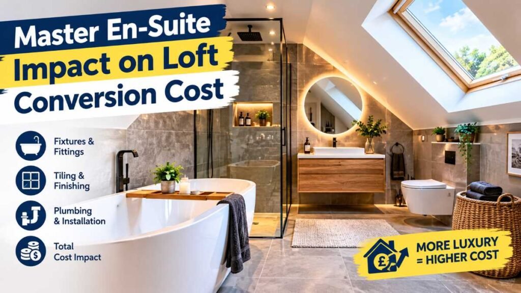 High-end bathroom finishings influencing final loft conversion cost